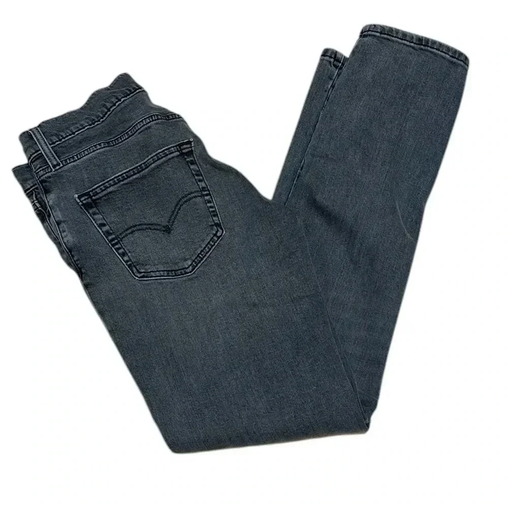 Levi Strauss & Co 511 Grey Washed Skinny Denim Jean Size Large 30 x 32